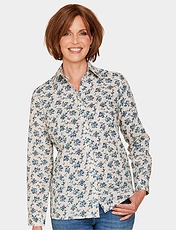 Long Sleeve Cotton Shirt Cream