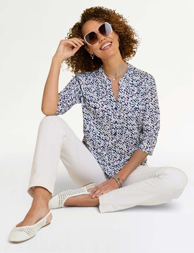 Emreco Jersey Print Front Pocket Shirt Khaki