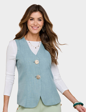 Lined Waistcoat Beige