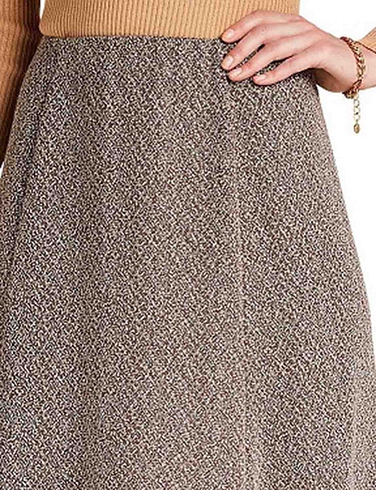 Tweed Effect Skirt 27 Inch Length