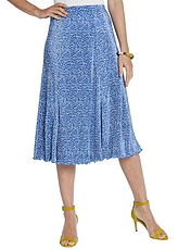 Plisse Skirt 25 Inch Blue