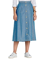 Button Through Skirt Denim