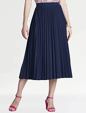 Sunray Permanent Pleat Jersey Skirt Wine