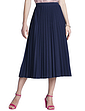 Sunray Permanent Pleat Jersey Skirt Wine