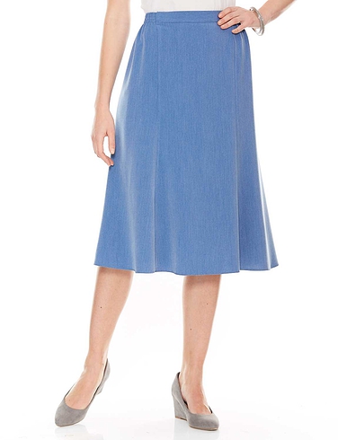 Pull On Stretch Fabric Skirt