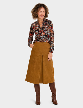 Cord Skirt Navy