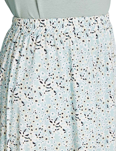 Print Elasticated Waist Skirt