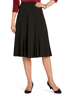 Lined Soft Jersey Skirt Black