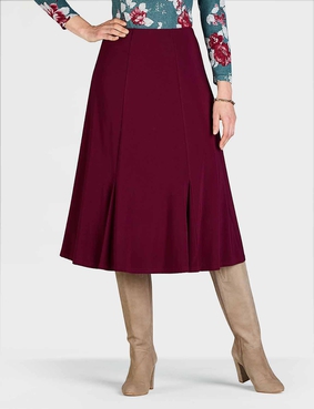 Lined Soft Jersey Skirt Black