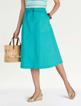 Cotton Pull On Skirt Lavender