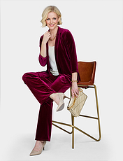Velour Jacket Wine