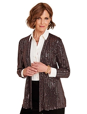 Sequin Glitter Jacket Rose Gold