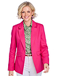 Linen Mix Tailored Jacket Pink