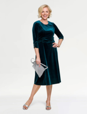 Velour Dress Emerald