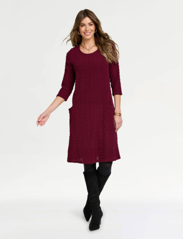 Boucle A Line Pocket Dress