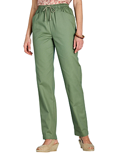 Ladies Cotton Trousers - Green