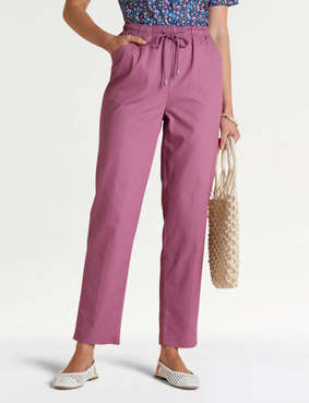 Ladies Cotton Trousers - Heather