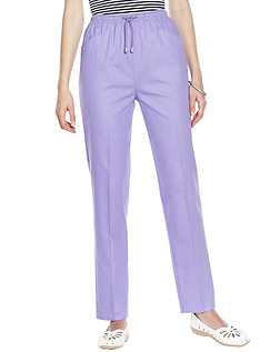 Ladies Cotton Trousers - Lavender