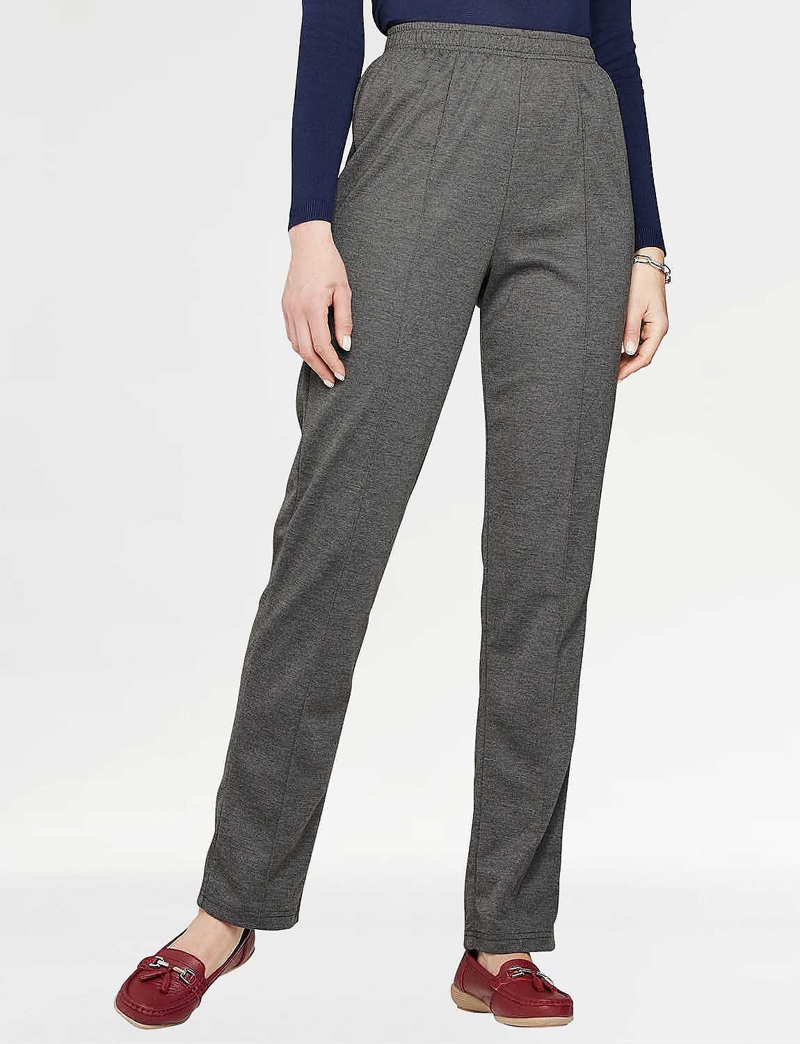 pull on jersey trousers