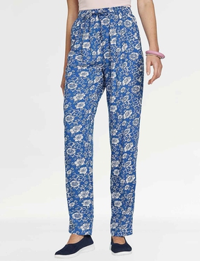 Viscose Print Trouser Black & White