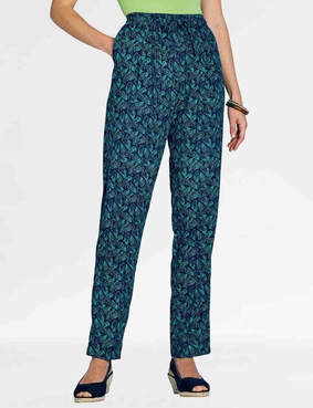 Viscose Print Trouser Black & White