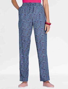 Viscose Print Trouser Black & White