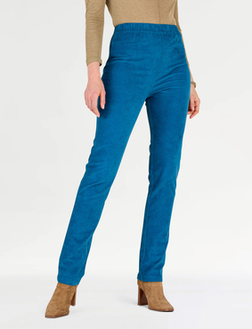 Pull On Cord Trouser Navy