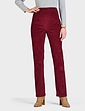 Pull On Cord Trouser Wine