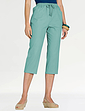 Cotton Crop Trouser Navy