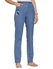 Embroidered Jeans Indigo