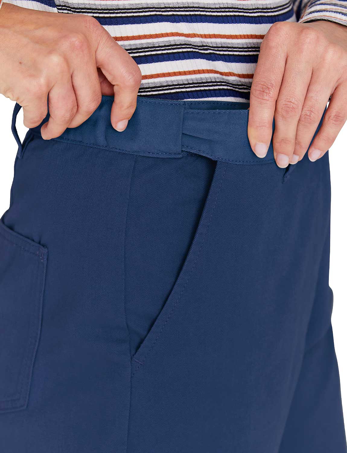 hidden stretch waist chinos