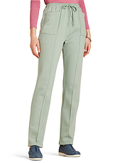 Ladies Pin Stitch Leisure Trouser Berry