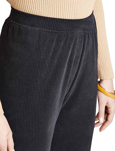 Pull on Knit Jersey Cord Trouser