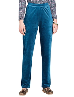 Pull on Knit Jersey Cord Trouser - Teal