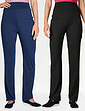 Pack of 2 Jersey Trousers Black And Navy