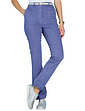 Stretch Trouser with Gathered Hem Blue