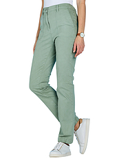 Stretch Trouser with Gathered Hem Blue