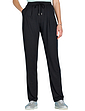 Jersey Pleat Front Trousers Black