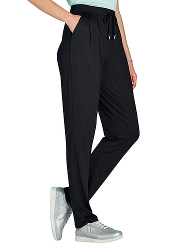 Jersey Pleat Front Trousers | Chums