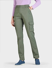 Stretch Cotton Cargo Trouser Khaki