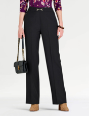 Snaffle Detail Stretch Pull On Trouser Black