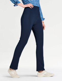 Ribbed Trouser - Navy