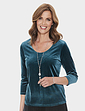 Velour Top Cobalt