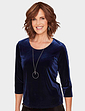Velour Top Cobalt