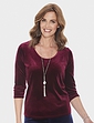 Velour Top Cobalt
