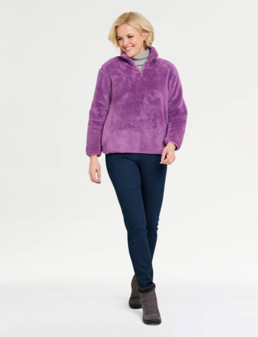 Half Zip Fleece Top