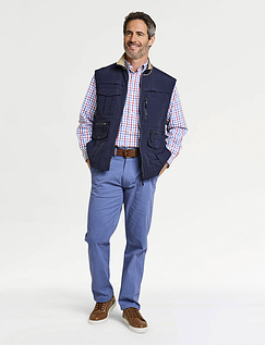 Pegasus Lightweight Multi Pocket Travel Gilet - NAVY