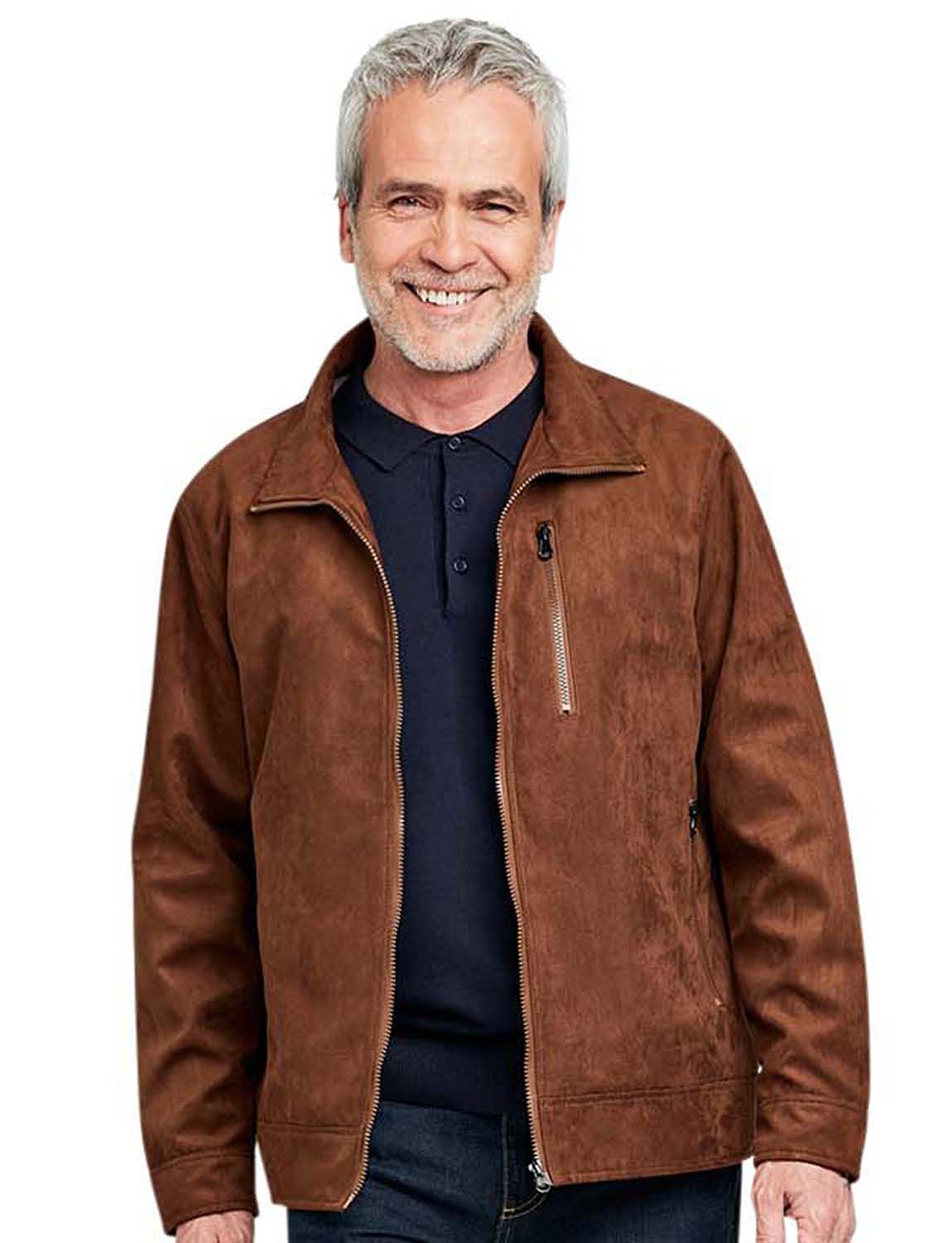 mens sherpa suede jacket