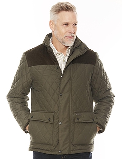 Champion Fleece Lined Quilted Jacket Olive