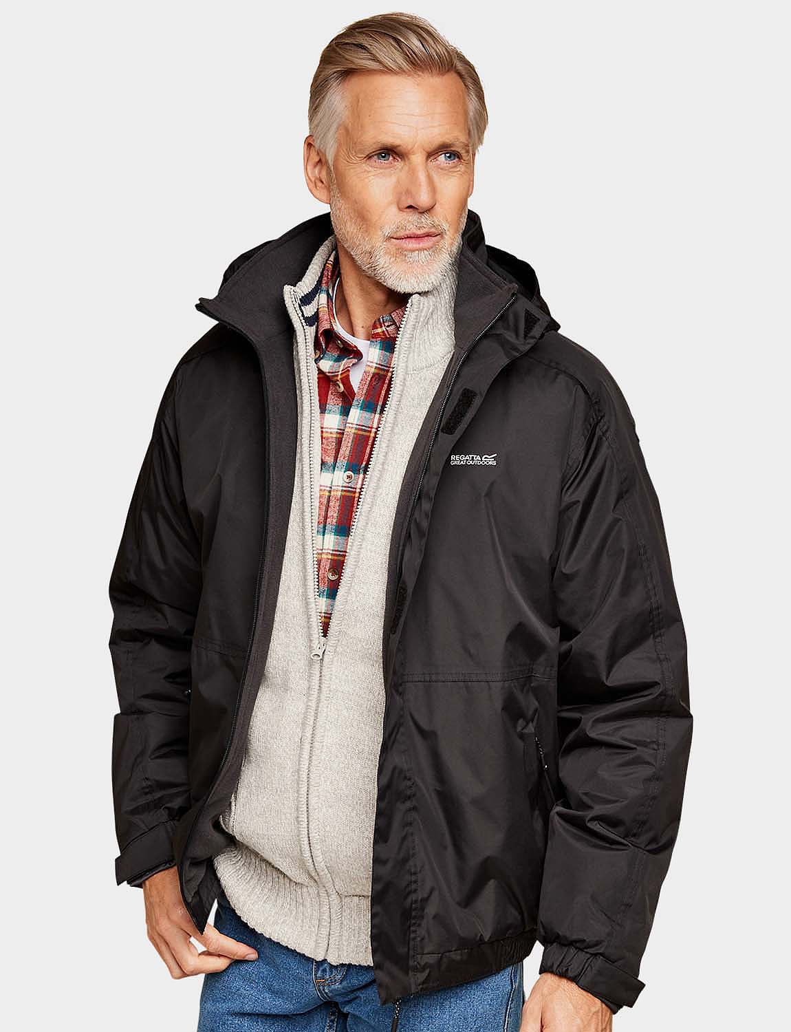 Regatta Niviston Fleece Lined Waterproof Jacket Black